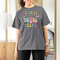 Easter Teacher T Shirt For Women Teaching My Favorire Peeps