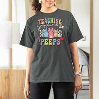 Easter Teacher T Shirt For Women Teaching My Favorire Peeps