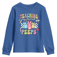 Easter Teacher Youth Sweatshirt Teaching My Favorire Peeps