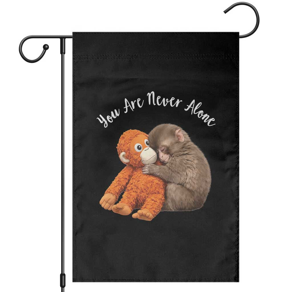 Viral Punch Monkey Garden Flag Cute Baby Monkey With Plush Toy Animal Lovers
