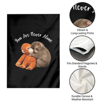 Viral Punch Monkey Garden Flag Cute Baby Monkey With Plush Toy Animal Lovers