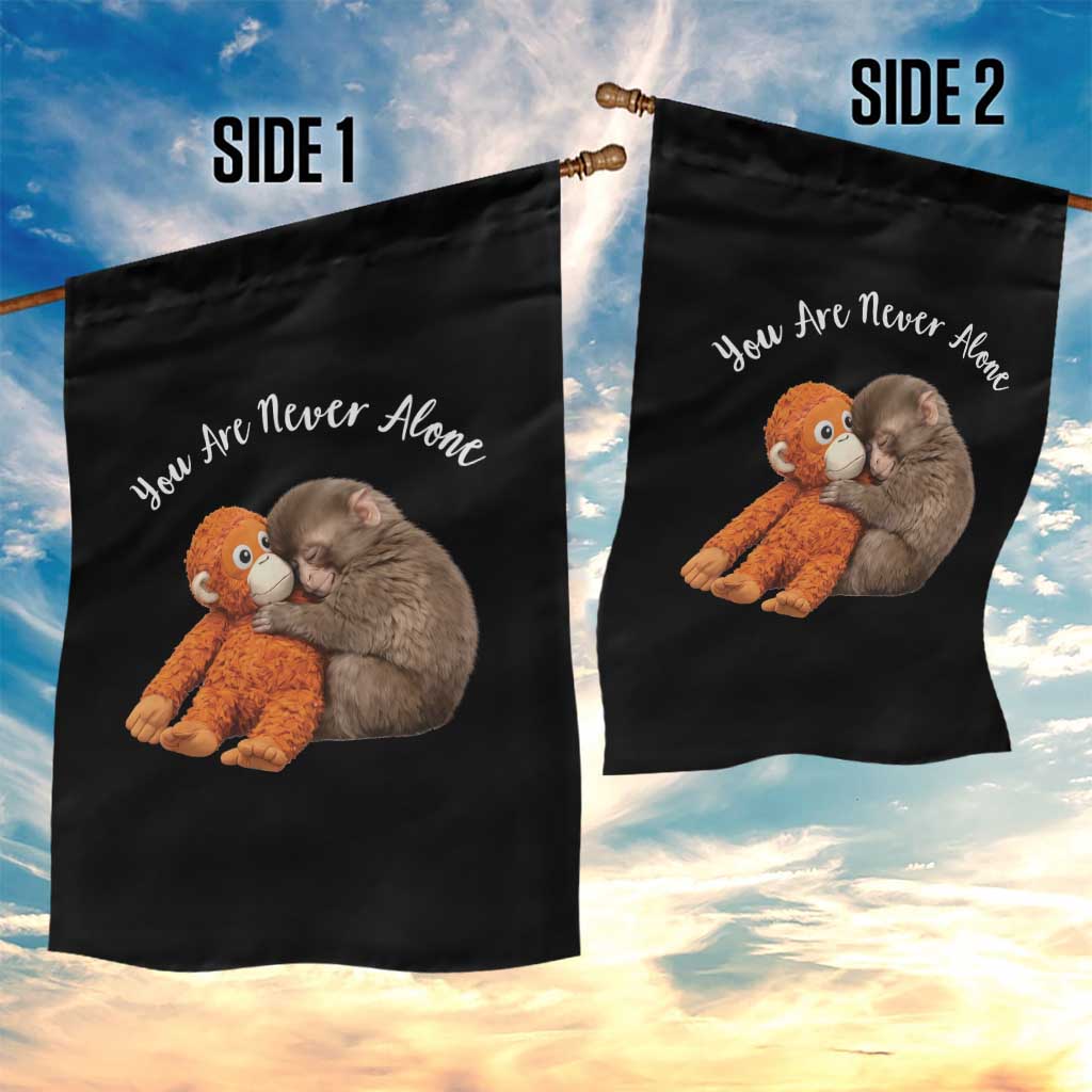 Viral Punch Monkey Garden Flag Cute Baby Monkey With Plush Toy Animal Lovers