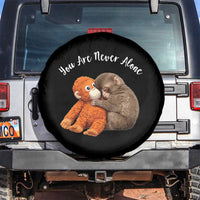 Viral Punch Monkey Spare Tire Cover Cute Baby Monkey With Plush Toy Animal Lovers