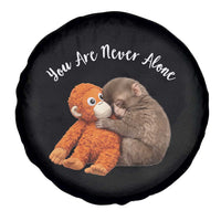 Viral Punch Monkey Spare Tire Cover Cute Baby Monkey With Plush Toy Animal Lovers