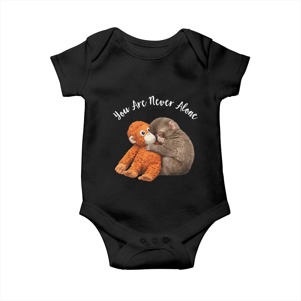 Viral Punch Monkey Baby Onesie Cute Baby Monkey With Plush Toy Animal Lovers