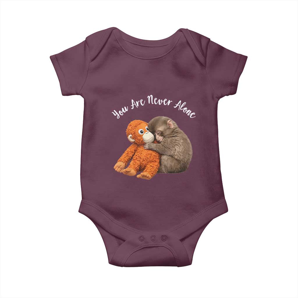 Viral Punch Monkey Baby Onesie Cute Baby Monkey With Plush Toy Animal Lovers
