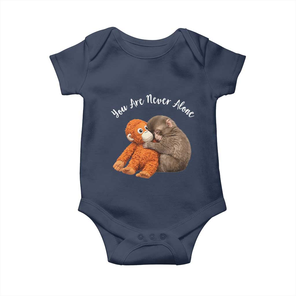 Viral Punch Monkey Baby Onesie Cute Baby Monkey With Plush Toy Animal Lovers