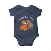Viral Punch Monkey Baby Onesie Cute Baby Monkey With Plush Toy Animal Lovers