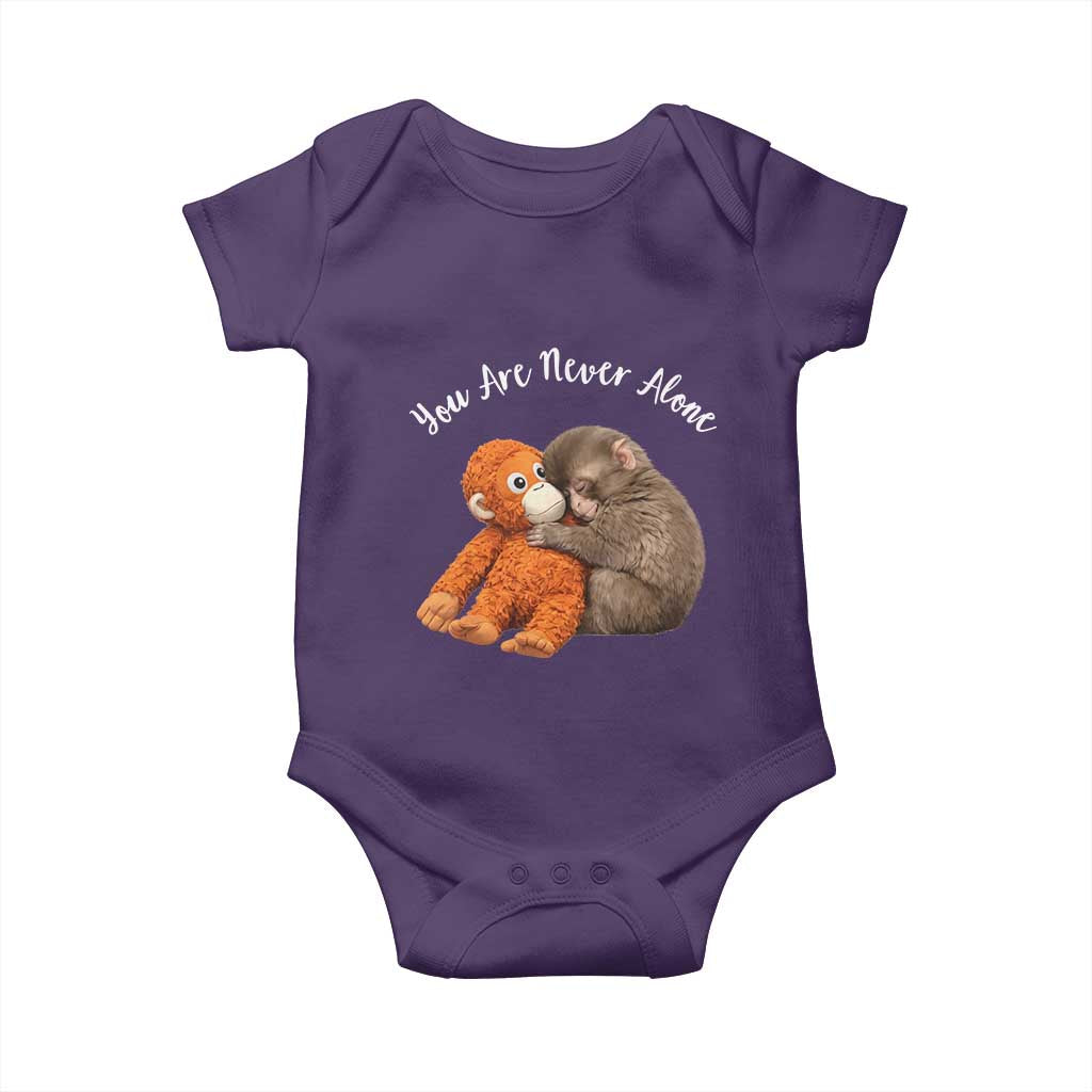 Viral Punch Monkey Baby Onesie Cute Baby Monkey With Plush Toy Animal Lovers