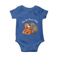 Viral Punch Monkey Baby Onesie Cute Baby Monkey With Plush Toy Animal Lovers