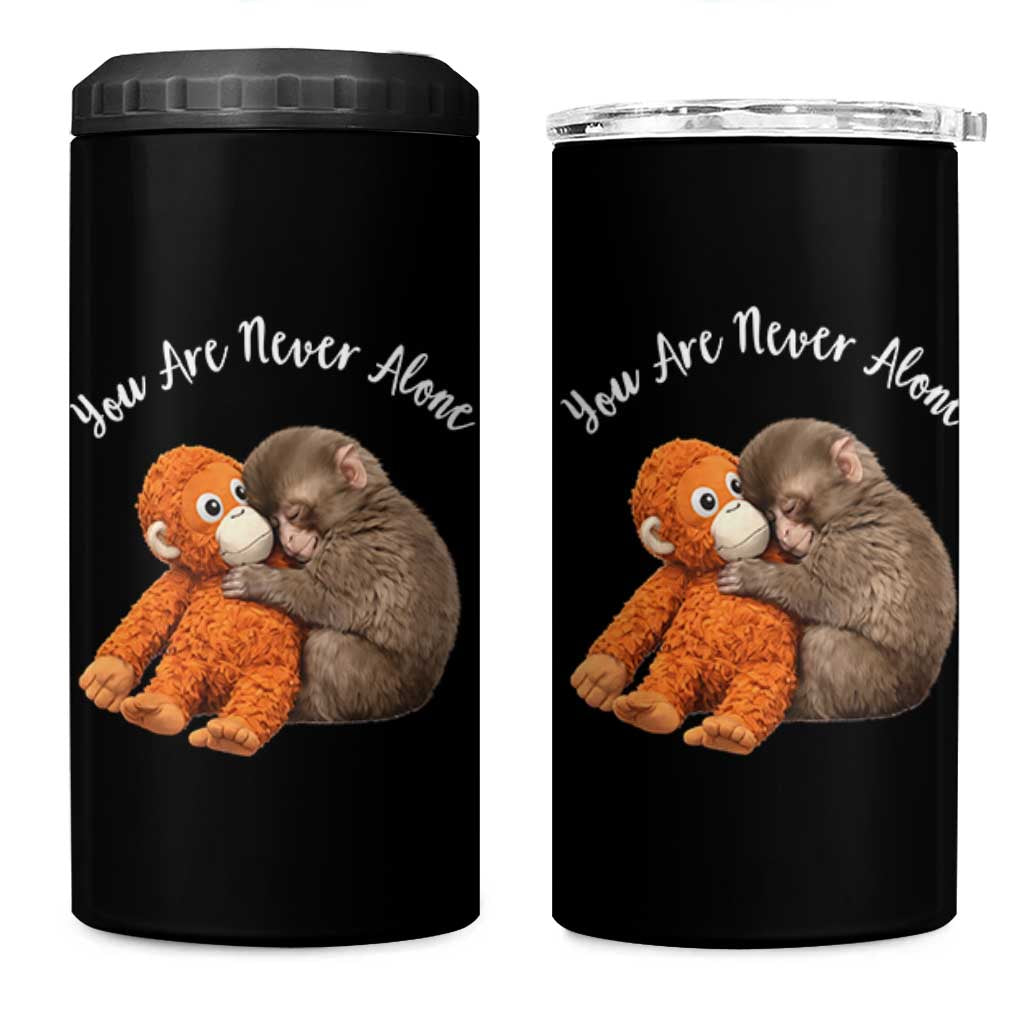 Viral Punch Monkey 4 in 1 Can Cooler Tumbler Cute Baby Monkey With Plush Toy Animal Lovers