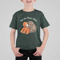 Viral Punch Monkey T Shirt For Kid Cute Baby Monkey With Plush Toy Animal Lovers