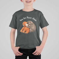 Viral Punch Monkey T Shirt For Kid Cute Baby Monkey With Plush Toy Animal Lovers