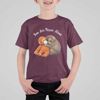 Viral Punch Monkey T Shirt For Kid Cute Baby Monkey With Plush Toy Animal Lovers