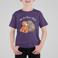 Viral Punch Monkey T Shirt For Kid Cute Baby Monkey With Plush Toy Animal Lovers