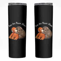 Viral Punch Monkey Skinny Tumbler Cute Baby Monkey With Plush Toy Animal Lovers