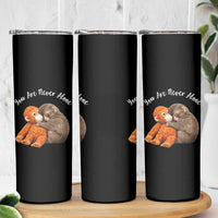 Viral Punch Monkey Skinny Tumbler Cute Baby Monkey With Plush Toy Animal Lovers