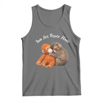 Viral Punch Monkey Tank Top Cute Baby Monkey With Plush Toy Animal Lovers