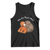 Viral Punch Monkey Tank Top Cute Baby Monkey With Plush Toy Animal Lovers