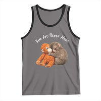 Viral Punch Monkey Tank Top Cute Baby Monkey With Plush Toy Animal Lovers