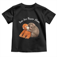 Viral Punch Monkey Toddler T Shirt Cute Baby Monkey With Plush Toy Animal Lovers