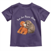 Viral Punch Monkey Toddler T Shirt Cute Baby Monkey With Plush Toy Animal Lovers