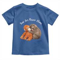 Viral Punch Monkey Toddler T Shirt Cute Baby Monkey With Plush Toy Animal Lovers