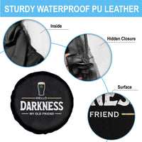 Hello Darkness My Old Friend Irish Beer Spare Tire Cover Funny Drinking St Patricks Day Party Shamrock