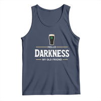Hello Darkness My Old Friend Irish Beer Tank Top Funny Drinking St Patricks Day Party Shamrock