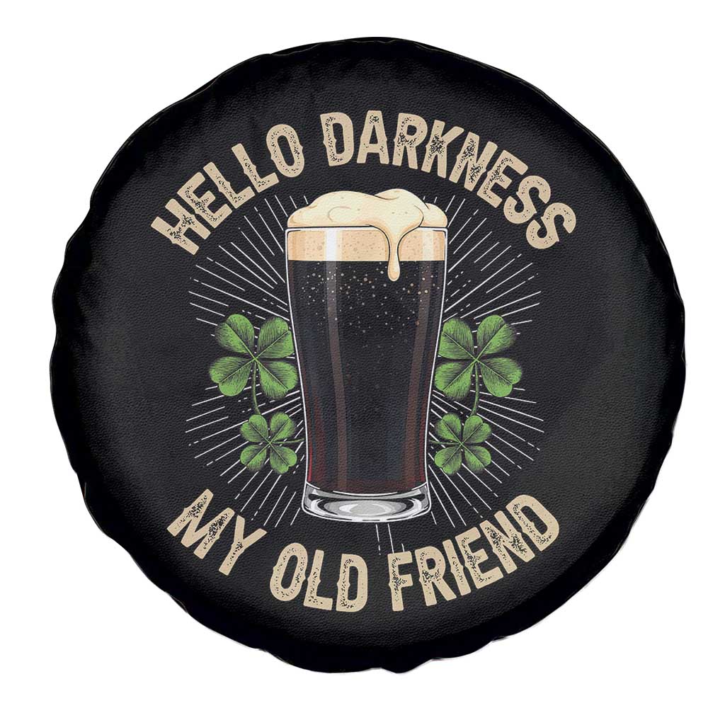Irish Shamrock Beer Day Spare Tire Cover Hello Darkness My Old Friend