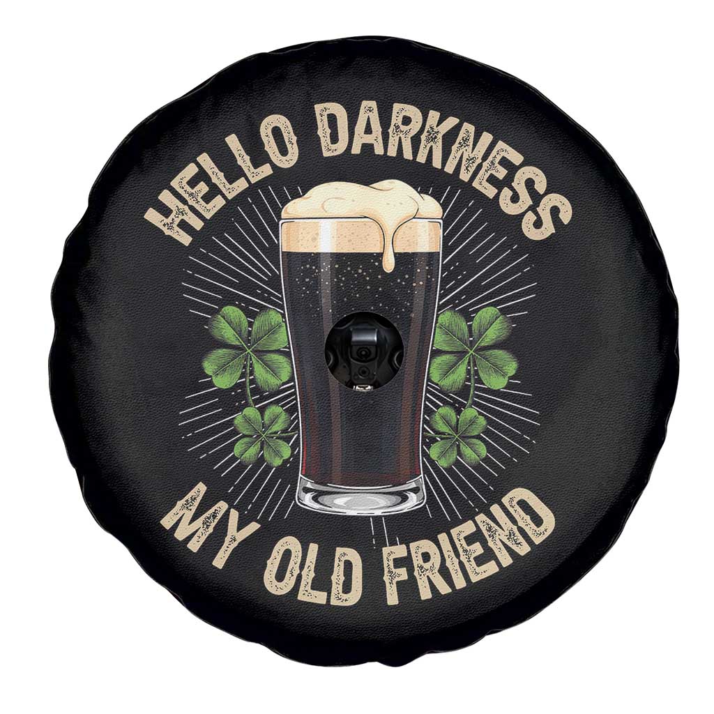 Irish Shamrock Beer Day Spare Tire Cover Hello Darkness My Old Friend