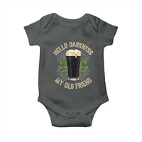 Irish Shamrock Beer Day Baby Onesie Hello Darkness My Old Friend