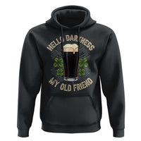 Irish Shamrock Beer Day Hoodie Hello Darkness My Old Friend