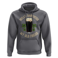 Irish Shamrock Beer Day Hoodie Hello Darkness My Old Friend