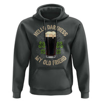 Irish Shamrock Beer Day Hoodie Hello Darkness My Old Friend