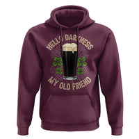 Irish Shamrock Beer Day Hoodie Hello Darkness My Old Friend