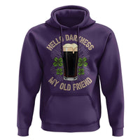 Irish Shamrock Beer Day Hoodie Hello Darkness My Old Friend