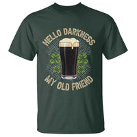 Irish Shamrock Beer Day T Shirt Hello Darkness My Old Friend