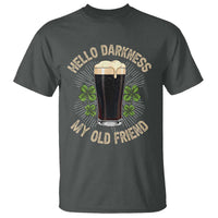 Irish Shamrock Beer Day T Shirt Hello Darkness My Old Friend