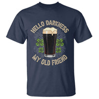 Irish Shamrock Beer Day T Shirt Hello Darkness My Old Friend
