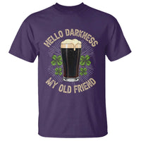 Irish Shamrock Beer Day T Shirt Hello Darkness My Old Friend