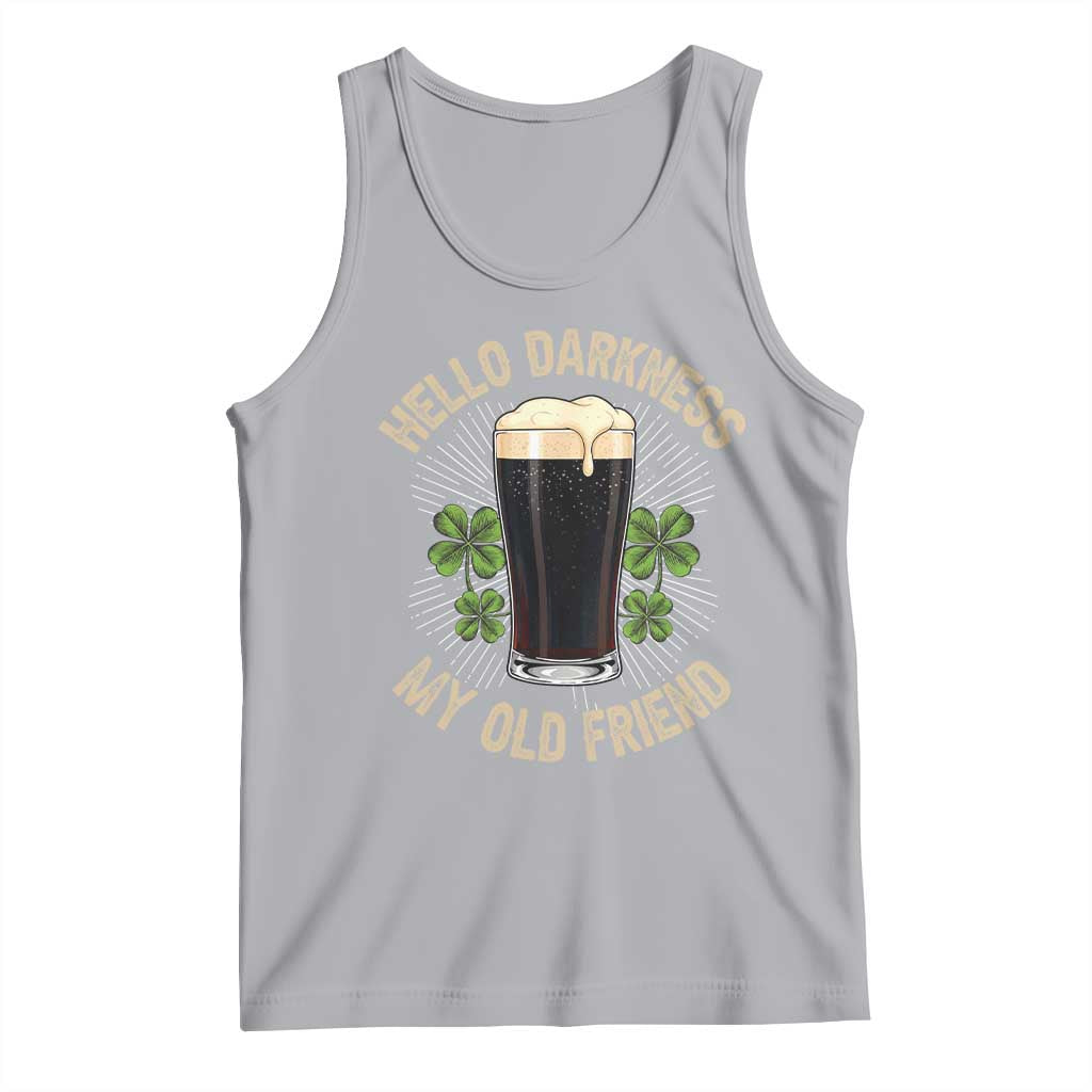Irish Shamrock Beer Day Tank Top Hello Darkness My Old Friend