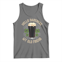 Irish Shamrock Beer Day Tank Top Hello Darkness My Old Friend