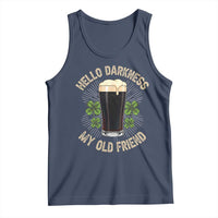 Irish Shamrock Beer Day Tank Top Hello Darkness My Old Friend