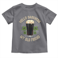 Irish Shamrock Beer Day Toddler T Shirt Hello Darkness My Old Friend