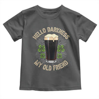 Irish Shamrock Beer Day Toddler T Shirt Hello Darkness My Old Friend