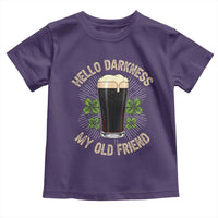 Irish Shamrock Beer Day Toddler T Shirt Hello Darkness My Old Friend