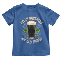 Irish Shamrock Beer Day Toddler T Shirt Hello Darkness My Old Friend