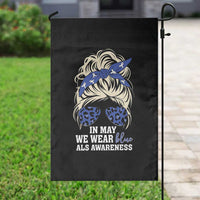 ALS Awareness We Wear Blue In May Garden Flag