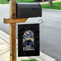 ALS Awareness We Wear Blue In May Garden Flag